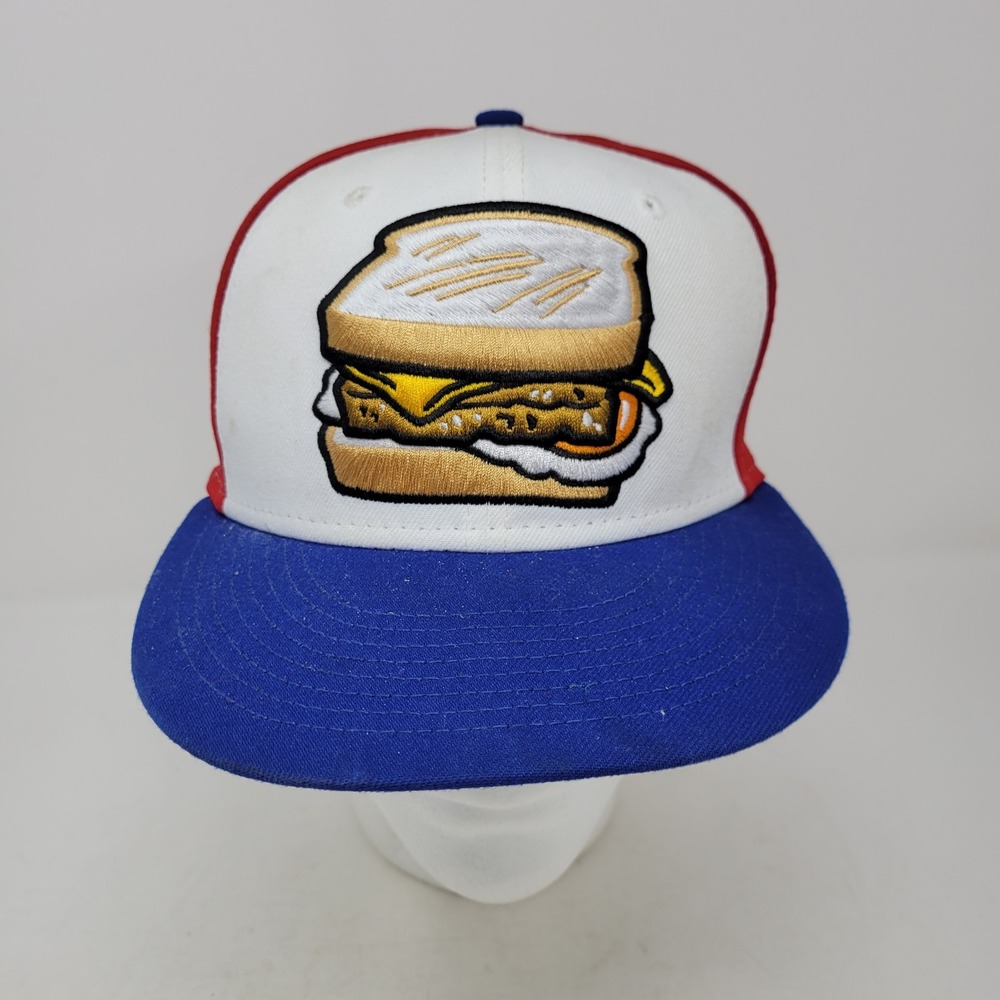 New Era  7 3/8 logo is a Sandwich Design. MILB Montgomery Biscuits alternate hat